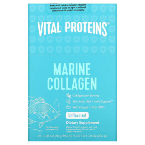 Thực phẩm bổ sung Vital Proteins Marine Collagen Unflavored 20 Packets 0.35 oz (10 g) Each 850232005409