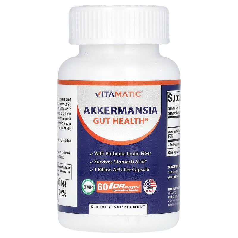 Viên uống bổ sung Akkermansia Vitamatic 1 tỷ AFU 60 viên DRCaps 10 vitamatic akkermansia 1 billion afu 60 drcaps 139461 810078473954