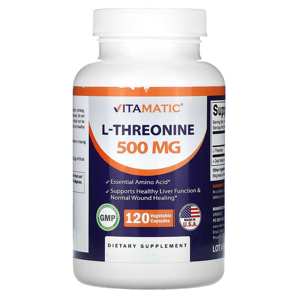 Vitamatic L-Threonine 500 mg 120 viên chay 810078471172