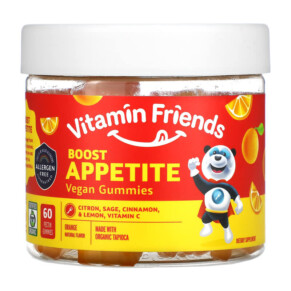 Thực phẩm bổ sung Vitamin Friends Boost Appetite Vegan Gummies Orange 60 Pectin Gummies 854532002359