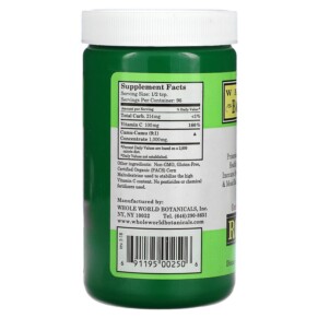 Sản phẩm Whole World Botanicals Royal Camu Superfood 100 g 3 Thành phần vi chất của Whole World Botanicals Royal Camu Superfood 3.5 oz (100 g) 691195002506