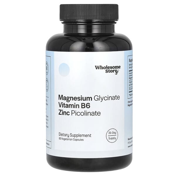 Wholesome Story Magnesium Glycinate Vitamin B6 Zinc Picolinate 60 viên chay 860003257821