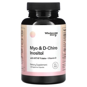 Thực phẩm bổ sung Wholesome Story Myo & D-Chiro Inositol with MTHF Folate + Vitamin D 120 Vegetarian Capsules 860003257814