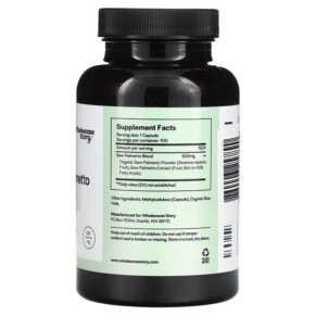viên nang chay Wholesome Story Saw Palmetto 500 mg hộp 100 viên của Wholesome Story 3 Thành phần vi chất của Wholesome Story Saw Palmetto 500 mg 100 Vegetarian Capsules 860003257890