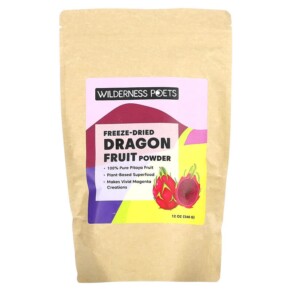 Thực phẩm bổ sung Wilderness Poets LLC Freeze Dried Dragon Fruit Powder Pink Pitaya 12 oz (340 g) 850028415061