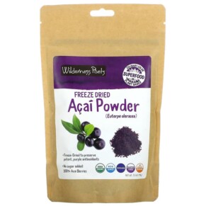 Thực phẩm bổ sung Wilderness Poets LLC Organic Freeze Dried Acai Powder 3.5 oz (99 g) 850028415054
