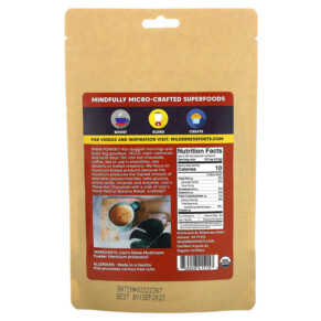 Bột nấm bờm sư tử hữu cơ 99g Wilderness Poets LLC 3 Thành phần vi chất của Wilderness Poets LLC Organic Lions Mane Mushroom Powder 3.5 oz (99 g) 850028415153