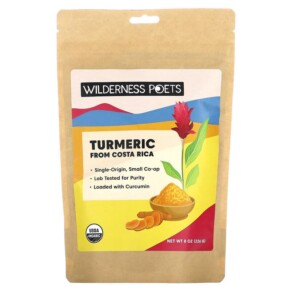 Thực phẩm bổ sung Wilderness Poets LLC Organic Turmeric From Costa Rica 8 oz (226 g) 855434006230