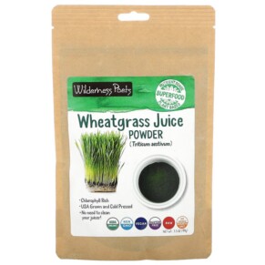 Thực phẩm bổ sung Wilderness Poets LLC Organic Wheatgrass Juice Powder 3.5 oz (99 g) 855434006995