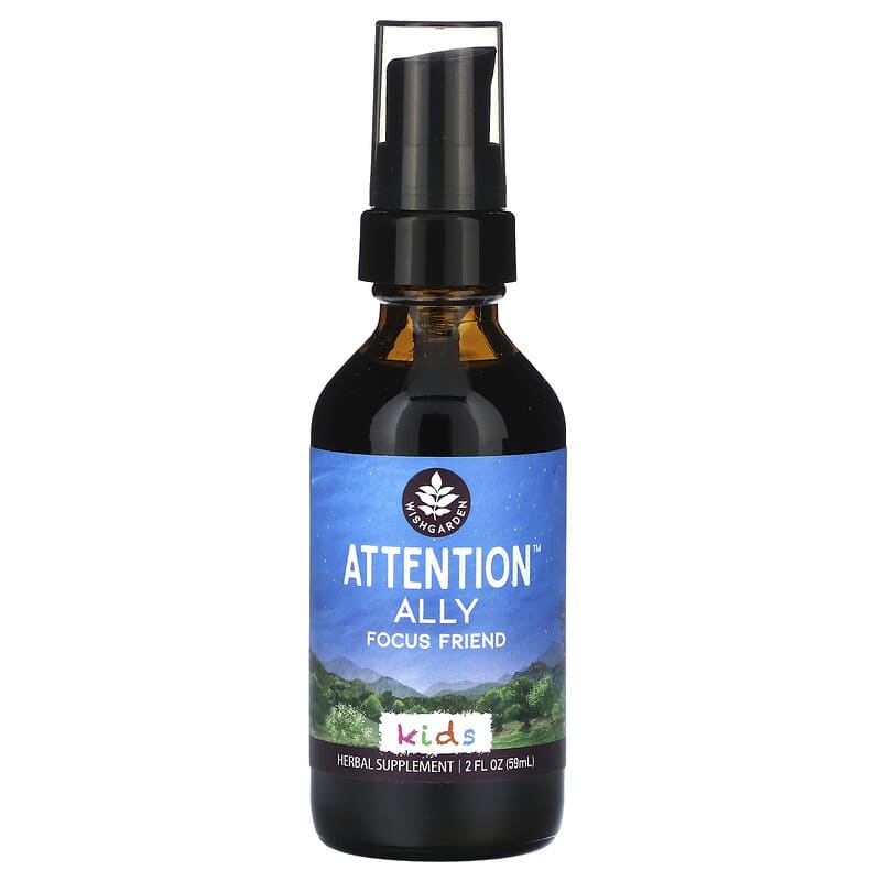 Thảo dược WishGarden, Trẻ em, Bạn Bè Tập Trung Attention Ally, 59 ml 8 Thảo dược WishGarden, Trẻ em, Bạn Bè Tập Trung Attention Ally, 59 ml