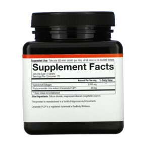 Thành phần vi chất của Youtheory Skin Collagen + Ceramides 150 Min Tablets 850502007867