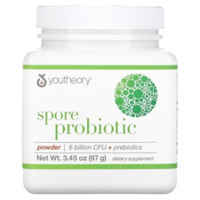 Thực phẩm bổ sung Youtheory Spore Probiotic Powder 6 Billion CFU 3.45 oz (97 g) 850502007218