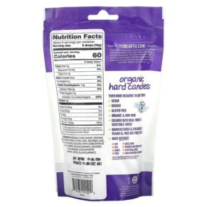 Kẹo dẻo hữu cơ bổ sung vitamin C YumEarth vị trái cây chống oxy hóa 93.6g 3 Thành phần vi chất của YumEarth Organic Vitamin C Drops Antioxidant Fruit 3.3 oz (93.6 g) 810165011502