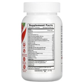 Kẹo dẻo Yum-Vs Multi Zero Berry 60 viên của Yum-Vs 3 Thành phần vi chất của Yum-Vs Multi Zero Berry 60 Gummies 810048610297