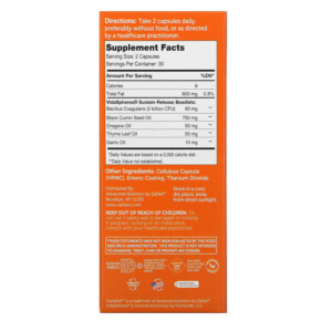 Viên uống hỗ trợ sức khỏe đường ruột & cân bằng nấm men Zahler CandAid 60 viên nang giải phóng theo thời gian 3 Thành phần vi chất của Zahler CandAid Supports Intestinal Health & Yeast Balance 60 Timed Release Capsules 848998081041