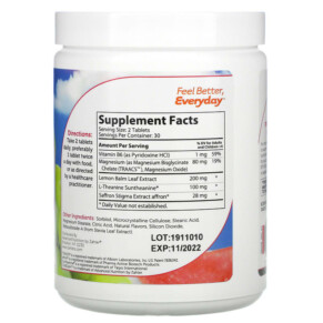 Zahler ChildCalm Hỗ Trợ Thư Giãn Cho Trẻ Hương vị Trái Cây 60 viên nhai 3 Thành phần vi chất của Zahler ChildCalm Children's Relaxation Support Formula Fruit Punch 60 Chewable Tablets 848998082086