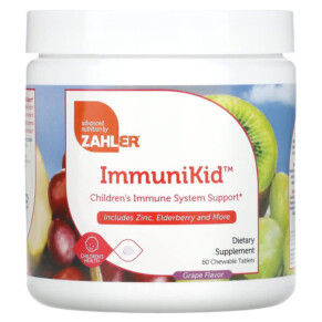Thực phẩm bổ sung Zahler ImmuniKid Children's Immune System Support Grape 60 Chewable Tablets 848998082260