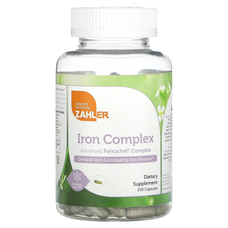 Viên uống bổ máu Zahler Iron Complex 250 viên của Zahler 10 zahler iron complex 250 capsules 116475 848998082659