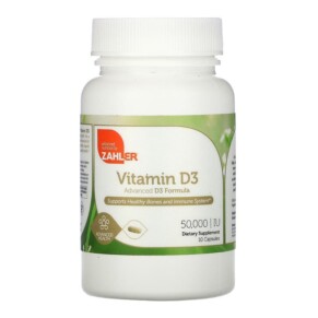 Thực phẩm bổ sung Zahler Vitamin D3 50.000 IU 10 Capsules 848998082017