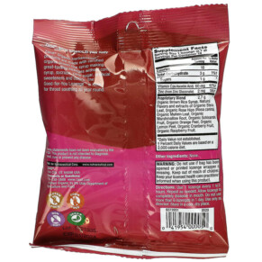 Viên ngậm họng hữu cơ Zand Naturals Organic CranRaspberry 18 viên của Zand 3 Thành phần vi chất của Zand Naturals Organic CranRaspberry 18 Throat Lozenges 041954000050