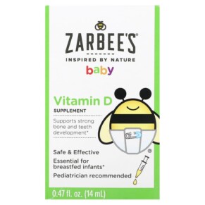 Thực phẩm bổ sung Zarbee's Baby Vitamin D 0.47 fl oz (14 ml) 858438005315