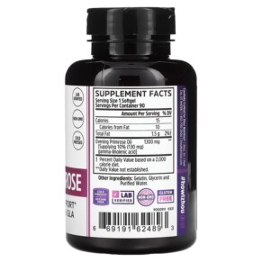 viên nang mềm Dầu Hoa Anh Thảo Zhou Nutrition 90 viên 3 Thành phần vi chất của Zhou Nutrition Evening Primrose 90 Softgels 669191624893