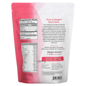 Zint Pure Grass-Fed Collagen Peptides Không Mùi 16 oz (454 g) 3 Thành phần vi chất của Zint Pure Grass-Fed Collagen Peptides Unflavored 16 oz (454 g) 817516023016