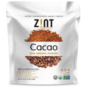 Thực phẩm bổ sung Zint Raw Organic Cacao Powder 32 oz (907 g) 817516020374