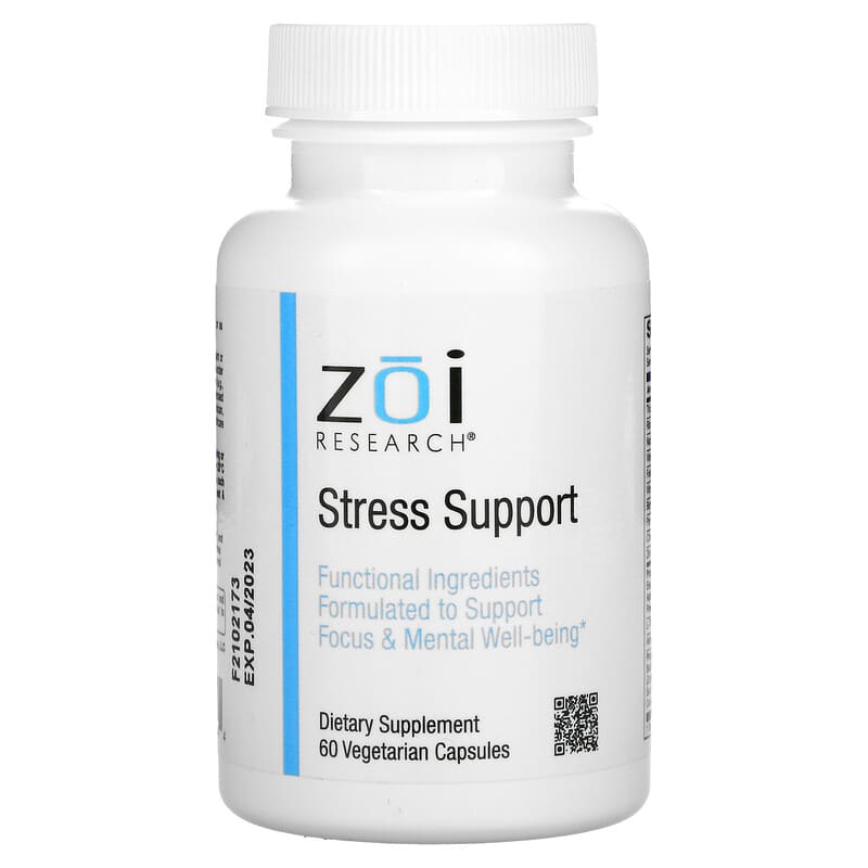 ZOI Research Stress Support 60 viên nang chay Hỗ Trợ Giảm Căng Thẳng 10 zoi research stress support 60 vegetarian capsules 96228 898220016044